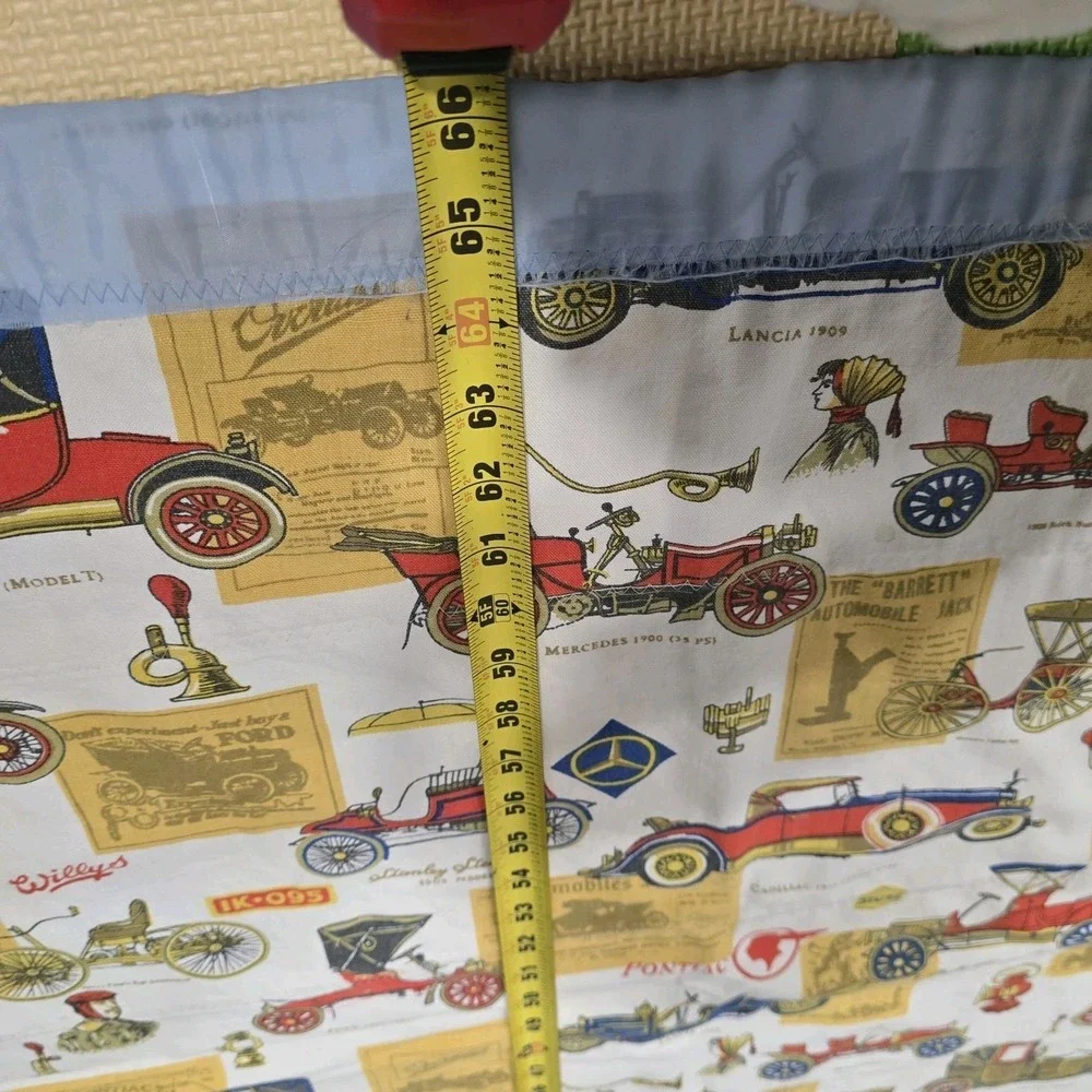 Vintage Classic Antique Car Print Baby‎ Blanket Quilt Throw Retro Automobiles...